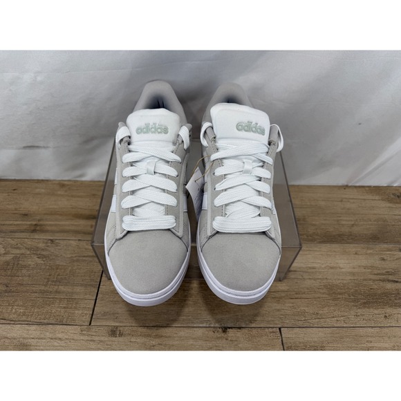 Adidas Grand Court Alpha II Grey White Suede Mens Sneakers JH7234 Size 11.5 - Picture 3 of 9